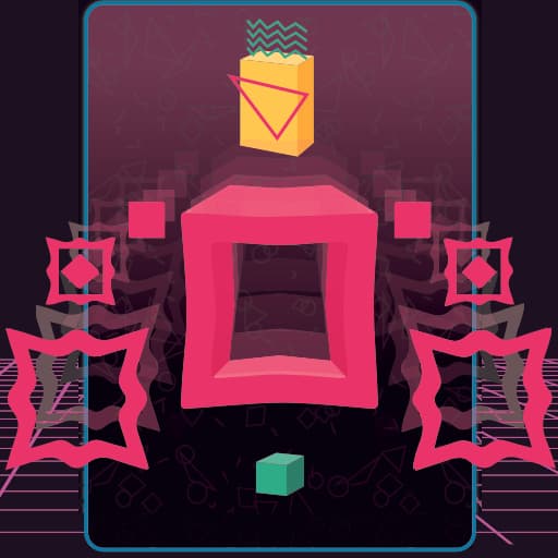 Big NEON Tower VS Tiny Square