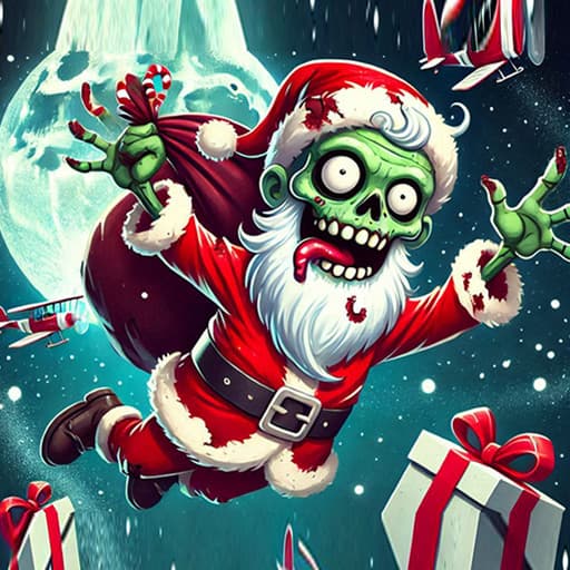 Flappy Zombie Santa Christmas Game