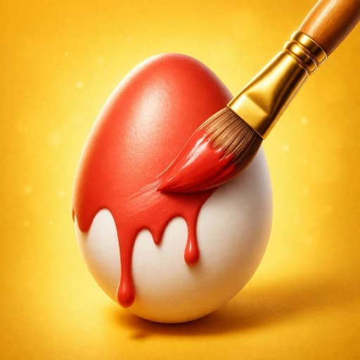 Easy Easter Coloring Eggs