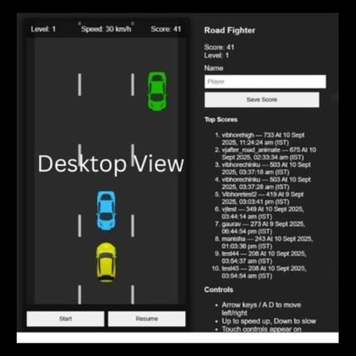 Road Fighter &amp;ndash; Endless Car Racing