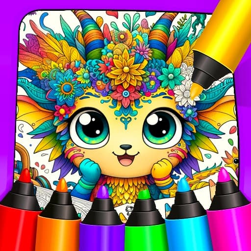 Dragons - Fantasy Coloring